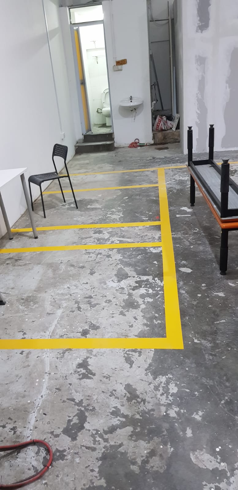 Warehouse Aisle Restriping